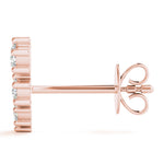 rose gold diamond ear climbers 