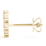 yellow gold diamond ear climbers