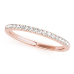 rose gold diamond wedding band