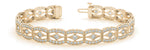 yellow gold diamond fashion bracelet