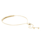 yellow gold bolo bar diamond bracelet