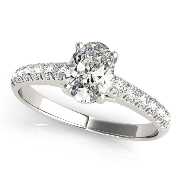 Buy 1.00 Ct Oval Solitaire Engagement Ring | www.vvsjewelrystore.com