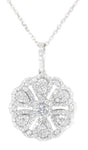 white gold diamond fashion pendant