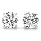 gia certified round diamond stud earrings 