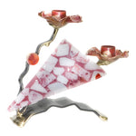 gary rosenthal pink shabbat candleholder