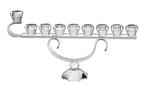 Crystal Menorah with Swirl