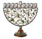 small floral menorah